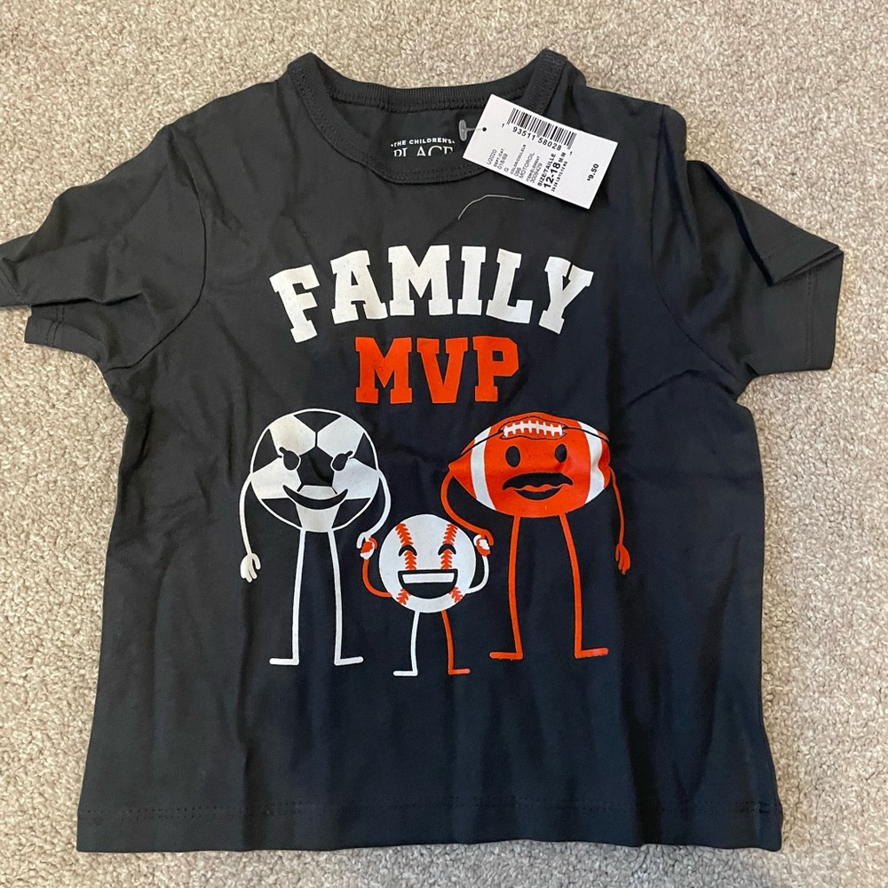 Toddler boy sports t shirt